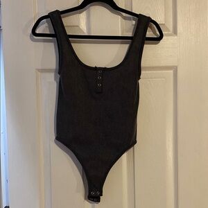 Dark gray- black body suit